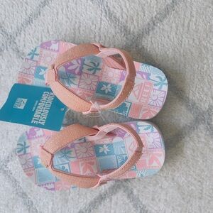Reef Kids' Coral and Sky Blue Flip Flops